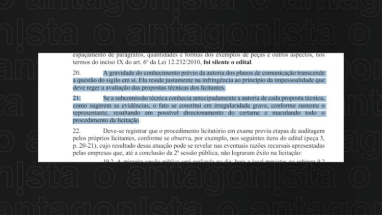 URGENTE escândalo e indícios de fraude na megalicitação da SECOM de