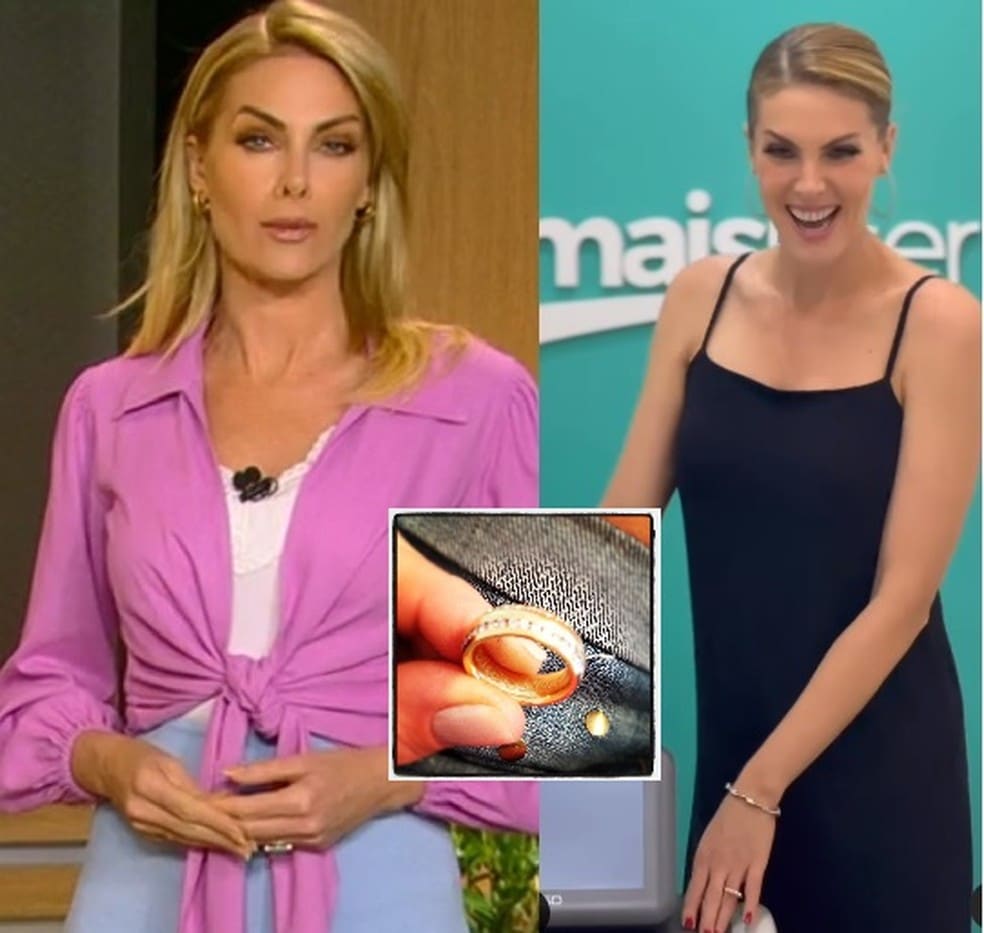 Ana Hickmann não usou aliança na primeira aparição pública, após denunciar o marido por agressão — Foto: Reprodução