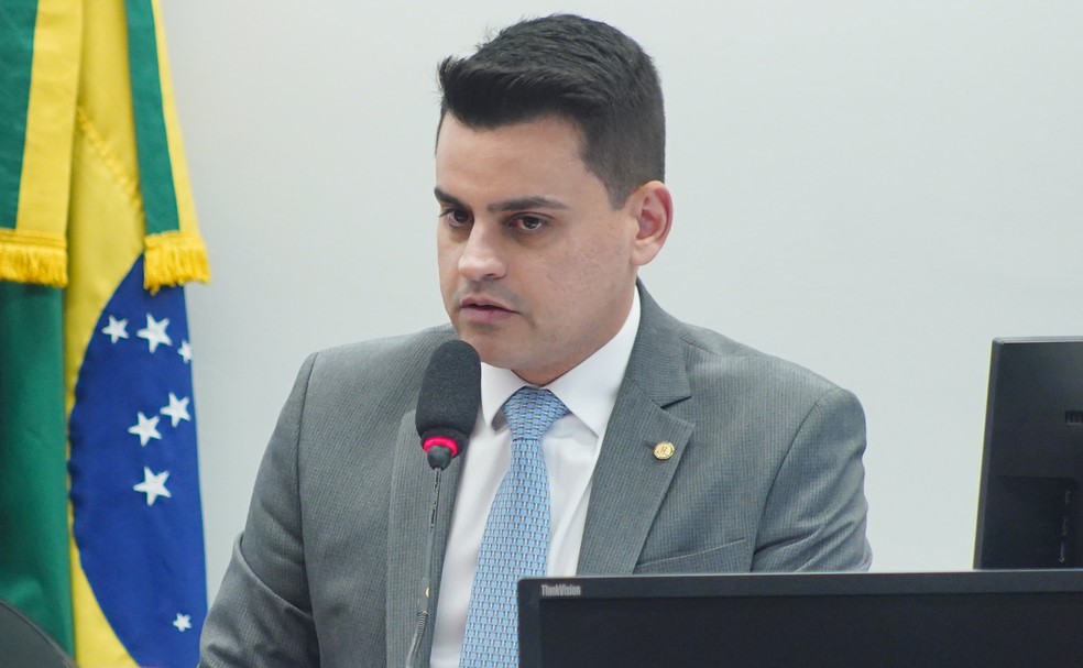 O deputado federal Yury do Paredão (PL-CE) durante a CPI das Apostas Esportivas no dia 27 de junho de 2023 — Foto: Will Shutter/Câmara dos Deputados