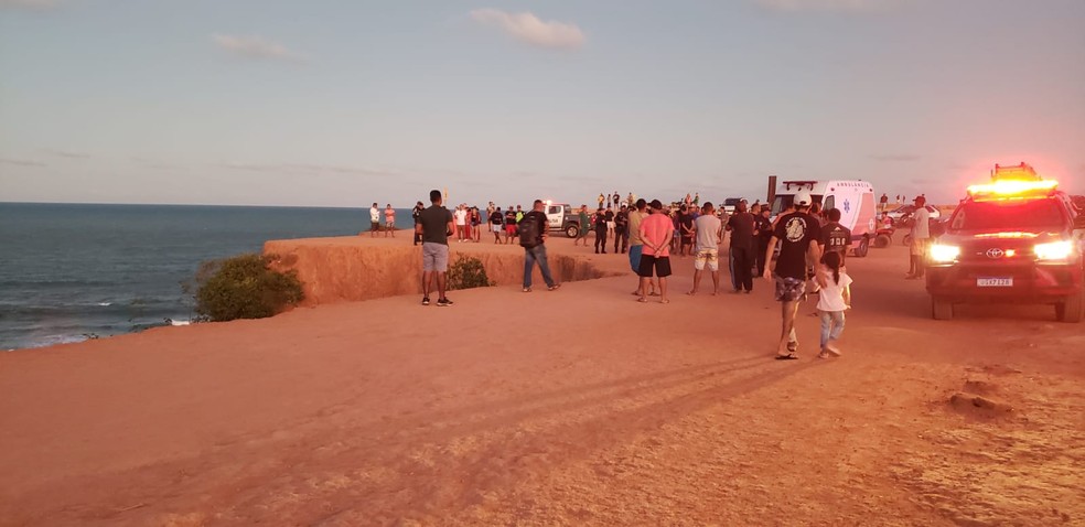 Acidente aconteceu no CHapadão da Praia de Pipa no fim desta tarde de quinta — Foto: Divulgação