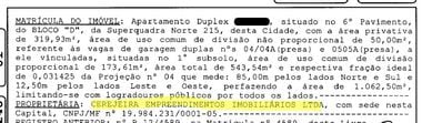 Certidão de inteiro teor do duplex de Jorge Viana