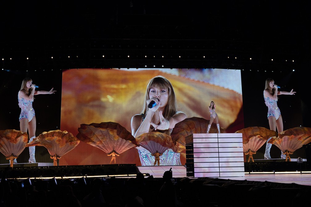 Taylor Swift faz show em Nashville com a turnê 'The Eras Tour' — Foto: AP Photo/George Walker IV