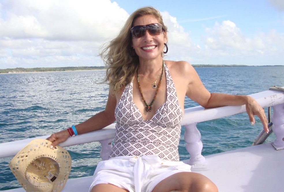 Nilza Maria Aparecida Costa Pingoud, de 62 anos, foi encontrada morta no quintal da casa dela, em Barretos, SP — Foto: Redes sociais