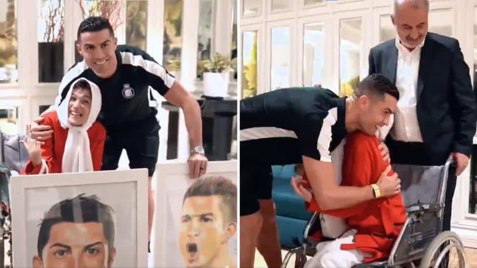 cristiano ronaldo levando chibatadas