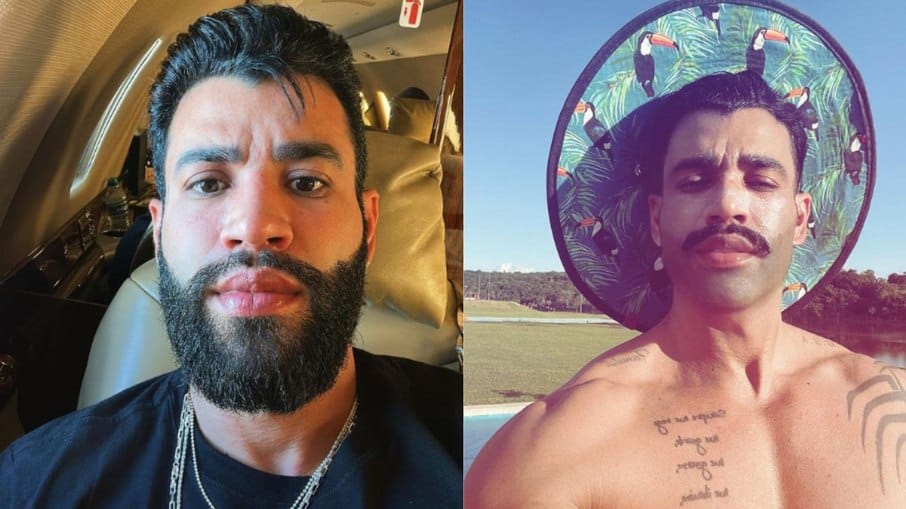 Gusttavo Lima tira a barba e choca fãs