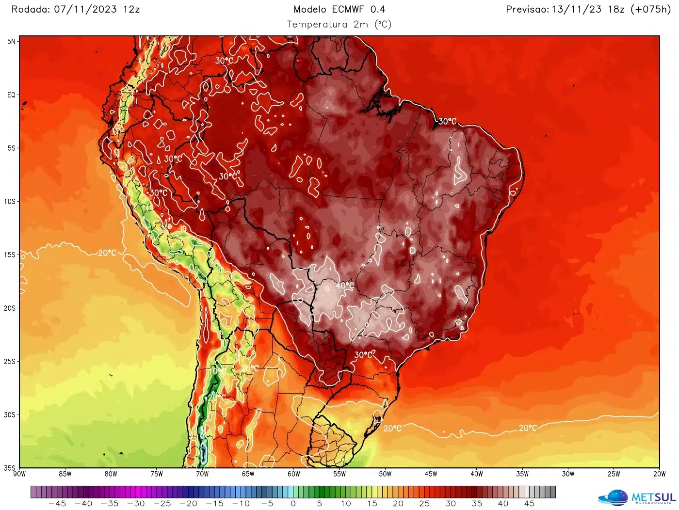 Brasil onda de calor