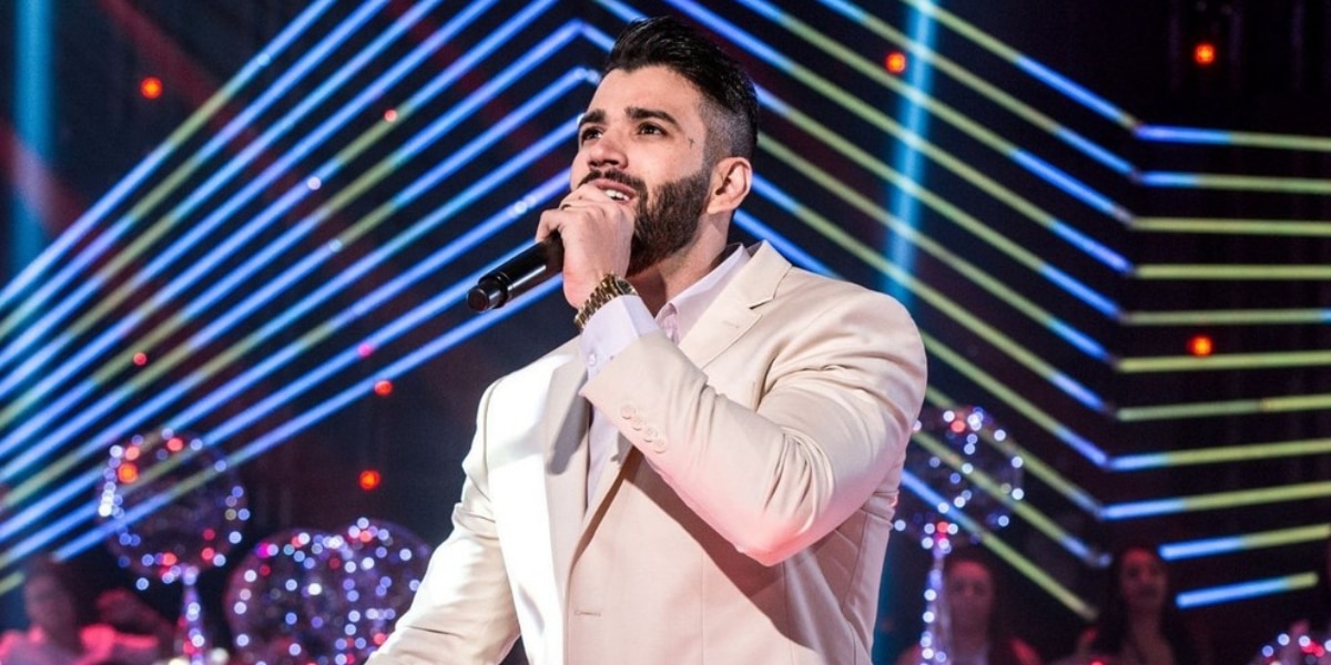 Gusttavo Lima no "Show da Virada"; sertanejo fez as pazes com a emissora (Foto: Fabio Rocha/TV Globo)