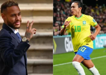 Reprodução/Instagram (Neymar) e Fred Lee/Getty Images (Marta).