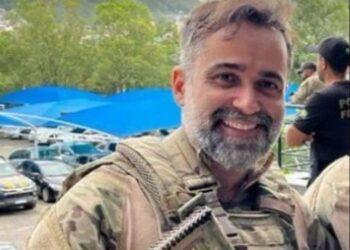 Lucas Caribé Monteiro de Almeida, de 42 anos, policial federal que foi morto durante operação em Salvador — Foto: Reprodução/Redes Sociais.