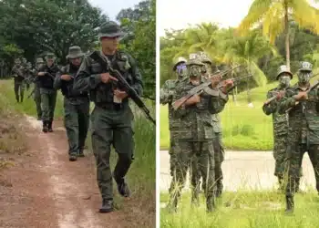 Reprodução/Guyana Defense Force/Gobierno Bolivariano de Venezuela.