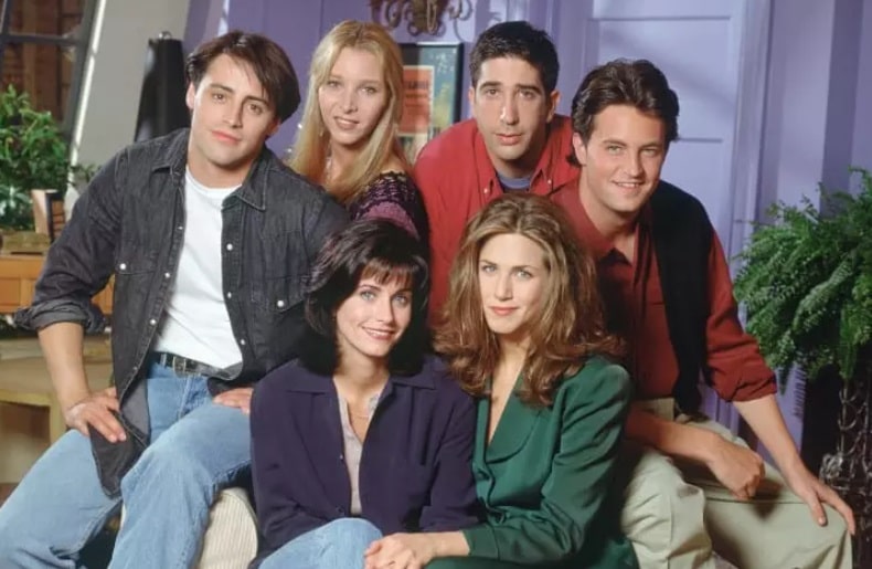 Os protagonistas do seriado Friends