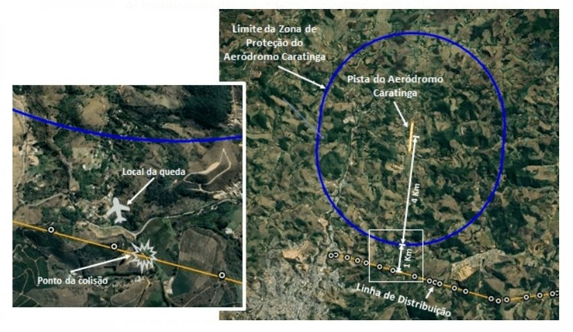 Cemig diz que torre de distribuição atingida pelo avião de Marília Mendonça está fora de área de proteção do Aeródromo de Caratinga