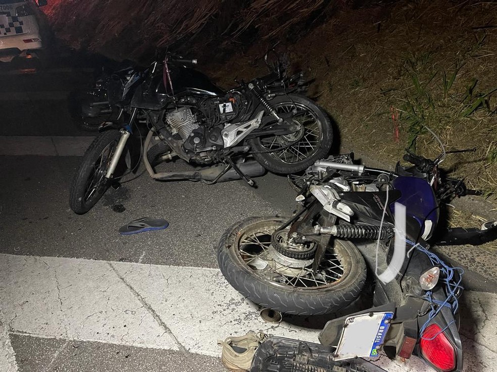 Engavetamento entre sete motocicletas deixa três pessoas mortas em Campinas (SP) — Foto: Paulo Bernardino/Arquivo pessoal