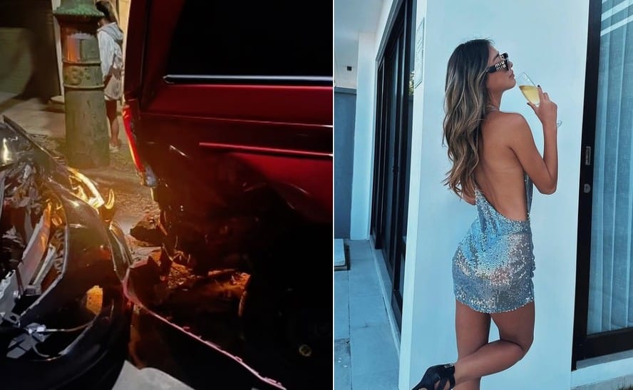 Embriagada e deprimida com o fim de namoro, modelo Paris Ow-Yang destrói Mercedes de R$ 735 mil
