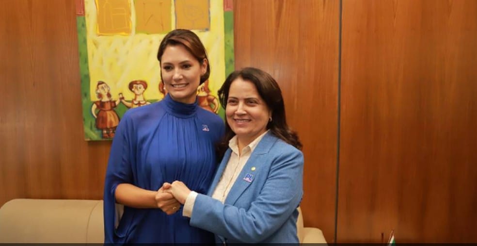 Michelle escolhe Rosângela Reis para vice-líder do PL Mulher — Foto: Divulgação