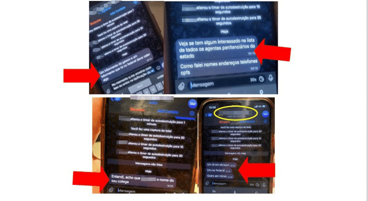 Troca de mensagens obtidas em investigação do MP-RN