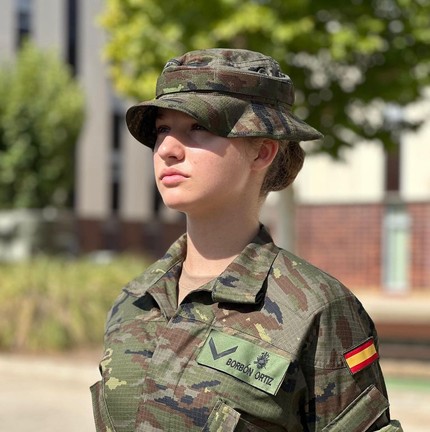 Princesa Leonor inicia o serviço militar no Exército espanhol — Foto: Divulgação/Casa Real de España