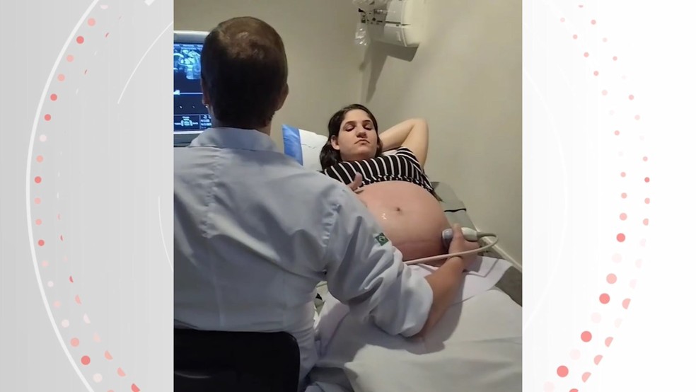 Grávida de sêxtuplos ficará até 2 meses internada até o nascimento dos bebês no ES — Foto: Reprodução