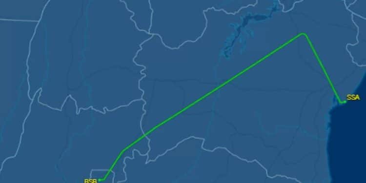 Reprodução / FlightAware