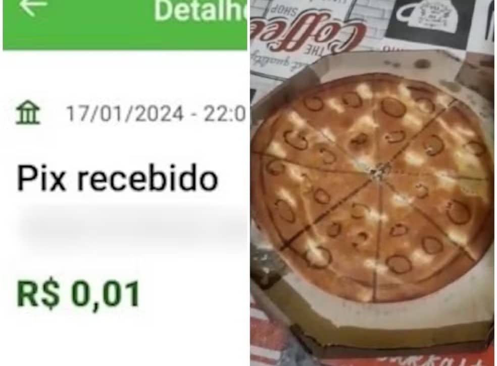 Inusitado Cliente Faz Pix De Um Centavo Envia Comprovante Falso E Recebe Pizza De Papelão 8710