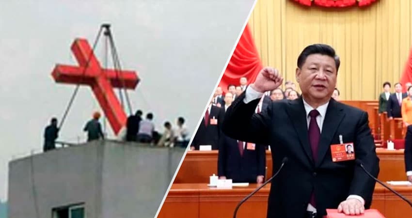 La dictadura china ordena retirar las cruces del templo de la iglesia bajo el pretexto de «riesgos de seguridad»