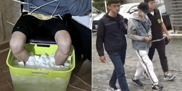Investigação descobre que taiwanês provocou a própria amputação das pernas para receber seguro de R$ 6,5 milhões. Foto: Reprodução/Extra.