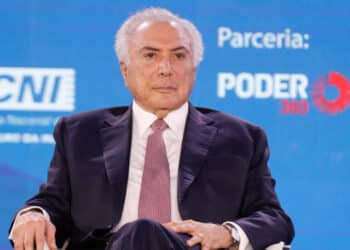 Ex-presidente Michel Temer. A CNI (Confederação Nacional da Indústria) promove, em parceria com o Poder360, o seminário “Evolução Política do Brasil” nesta 4ª feira (6.abr.2022), a partir das 9h30. O evento faz parte do ciclo de debates “200 anos de Independência – A indústria e o futuro do Brasil”. A palestra principal será realizada pelo ex-presidente da República Michel Temer. | Sérgio Lima/Poder360 06.abr.2022