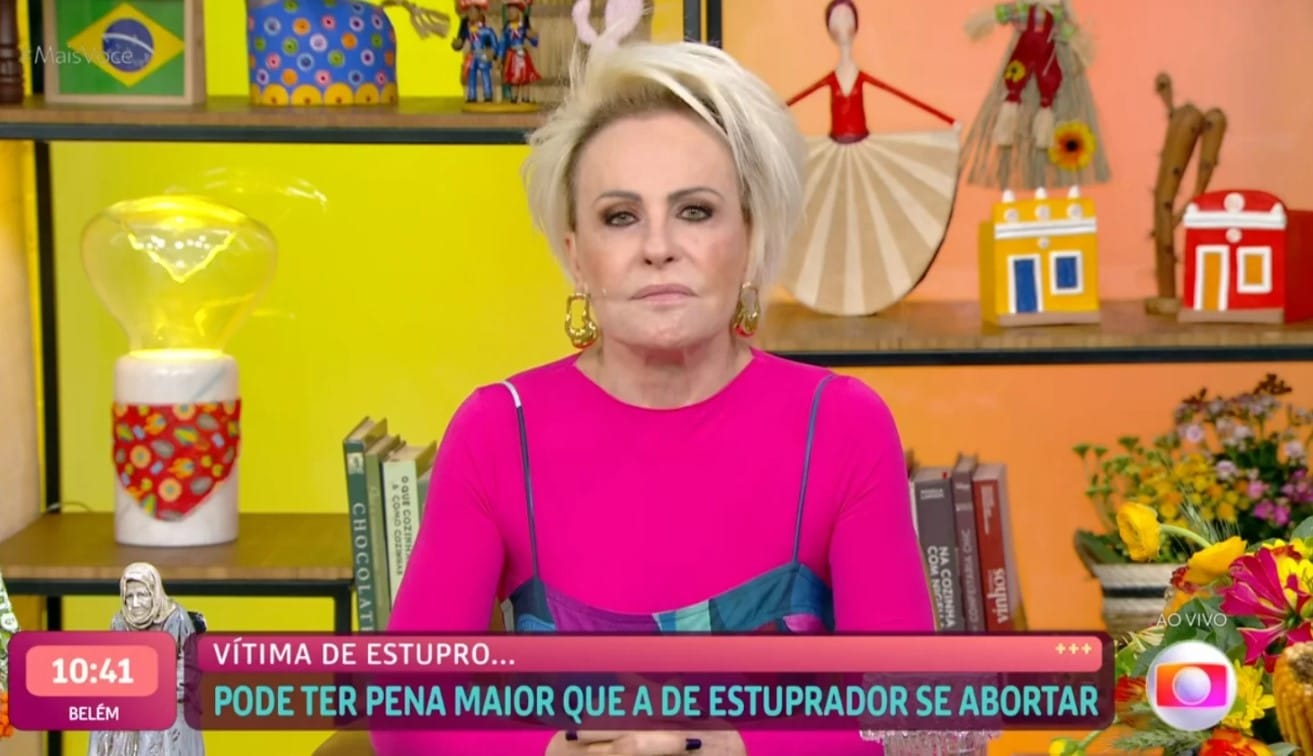 Ana Maria Braga critica PL do aborto ao vivo e manda indireta para ator da Globo; VEJA VÍDEO