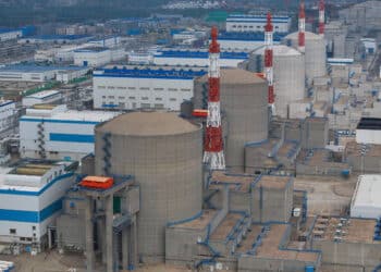 Usina nuclear de Tianwan, entre Pequim e Xangai, em 19 de junho de 2024. Foto: Li Bo/Xinhua.