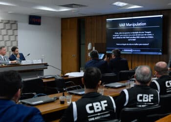 CPI da Manipulação de Jogos e Apostas Esportiva (CPIMJAE) realiza reunião para ouvir depoimento de testemunhas. - Foto: Geraldo Magela/Agência Senado