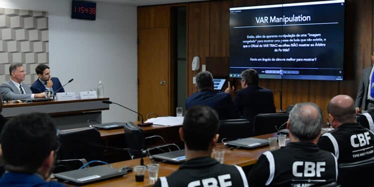 CPI da Manipulação de Jogos e Apostas Esportiva (CPIMJAE) realiza reunião para ouvir depoimento de testemunhas. - Foto: Geraldo Magela/Agência Senado