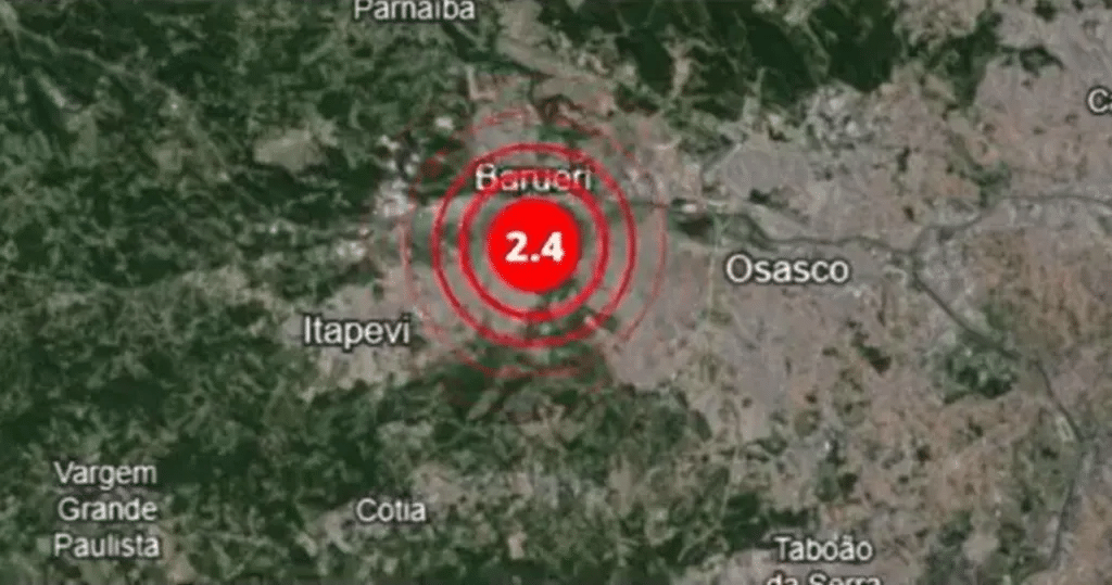 SUSTO: tremor de terra atinge município na Grande SP