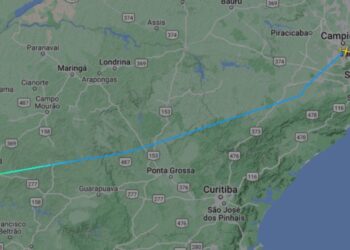 Reprodução/Flight Radar