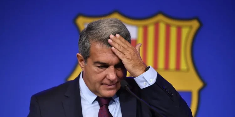 Joan Laporta atual presidente do Barcelona. - Foto: PAU BARRENA / AFP