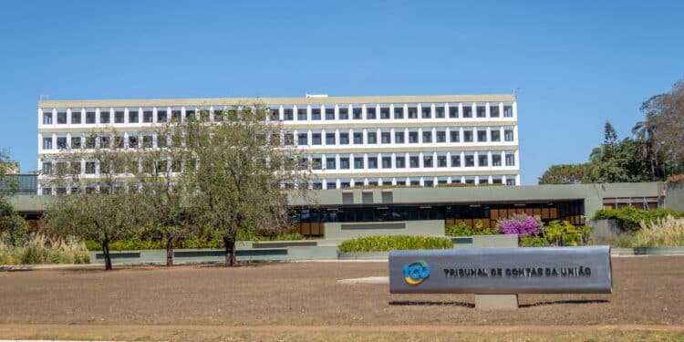 Brasilia, Brazil - Aug 24, 2018: Federal Court of Accounts the Brazilian federal accountability office (Tribunal de Contas da Uniao - TCU) - Brasilia, Brazil