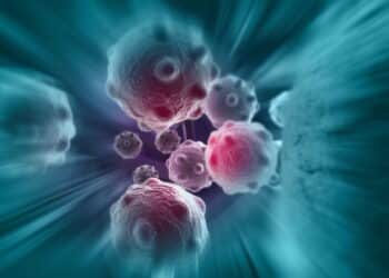 cancer cell made in 3d software