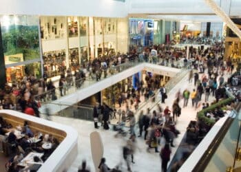 Crowd in the mall