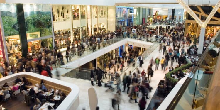 Crowd in the mall