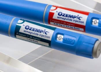 Montreal, CA - 16 November 2023: Ozempic semaglutide injection pens. Ozempic is a medication for obesity