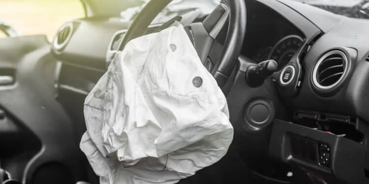 Airbag exploded at a car accident,Car Crash air bag,Airbag work