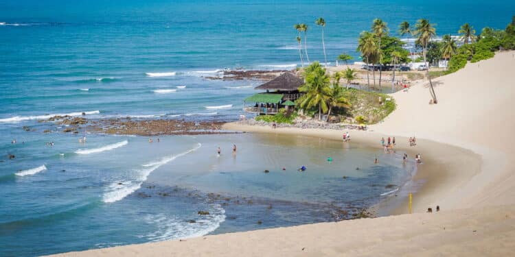 Genipabu is a beach with a complex of dunes, a lagoon and an environmental protection area (APA) located close to Natal, one of the most famous post-cards of the Rio Grande do Norte Brazilian state.