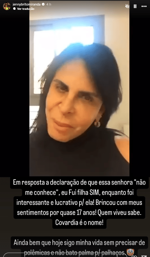 Após polêmica, Jenny Miranda critica Gretchen nas redes sociais: "Covardia"