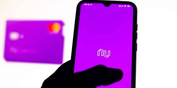 January 14, 2020, Brazil. In this photo illustration the Nubank logo app is seen displayed on a smartphone.