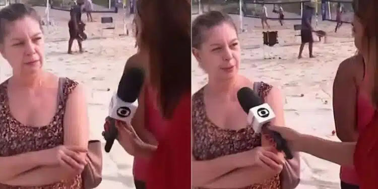 Repórter da Globo leva fora ao vivo ao tentar entrevistar mulher e imagens viralizam; VEJA VÍDEO