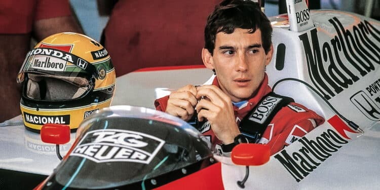 Imola, Italy. 01 May 1988. Grand Prix of San Marino. F1 World Championship 1988. #12 Ayrton Senna, Brazilian, on his Mclaren Honda.