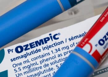 Montreal, CA - 16 November 2023: Ozempic semaglutide injection pens and box. Ozempic is a medication for obesity