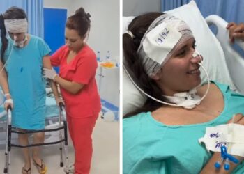 Jovem baleada na cabeça pela PRF recebe alta após 45 dias