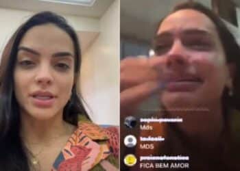 Natinha, jogadora de vôlei, chora em live e revela traição do namorado