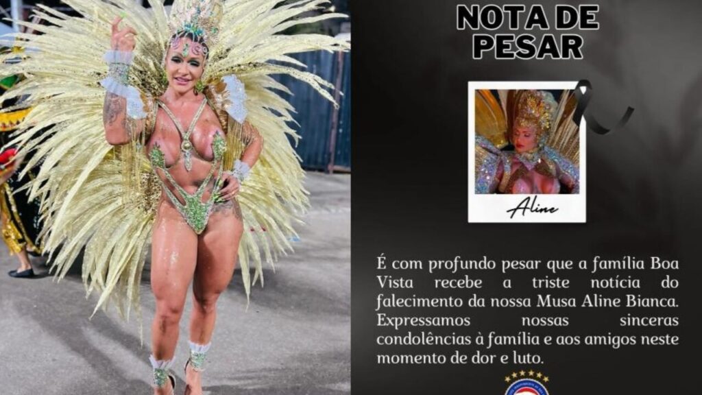 Tragédia! Musa de escola de samba morre horas após brilhar em desfile no ES