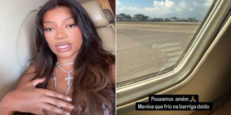 Avião de Ludmilla sofre falha e faz pouso de emergência; cantora revela detalhes